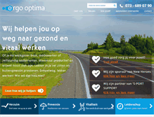 Tablet Screenshot of ergooptima.nl